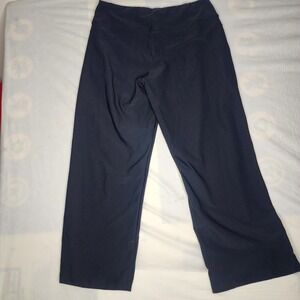 KiraGrace Wide Leg Lounge Pants with Pockets Comfy Casual Black Large Made n USA